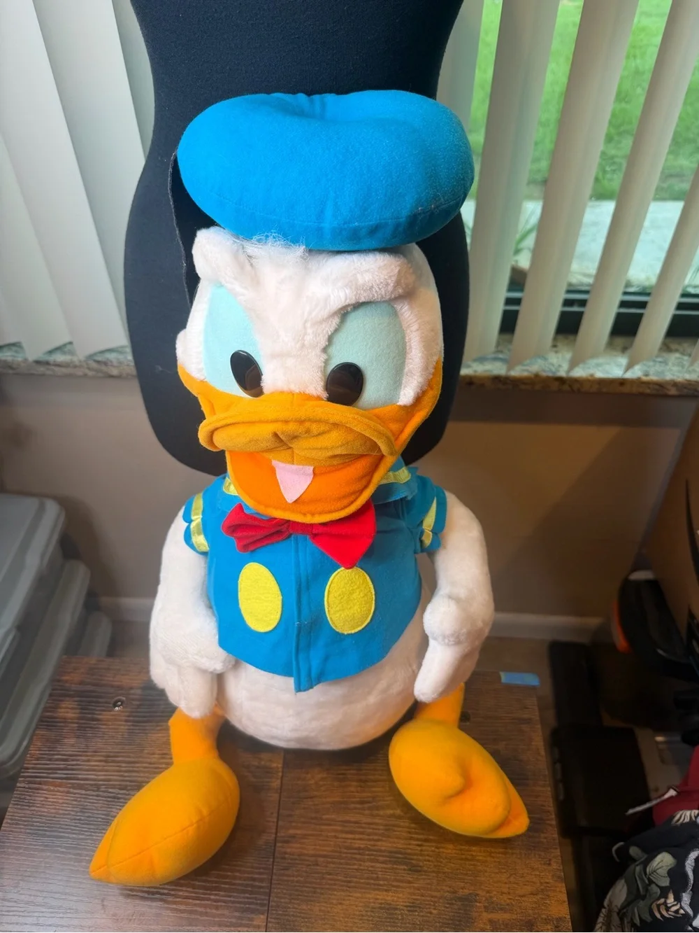 Donald Duck Plush Toy Blue, White & Orange 27 inches.
